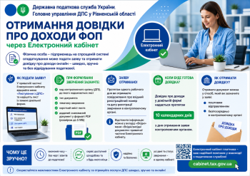 Отримання довідки про доходи ФОП через електронний кабінет
