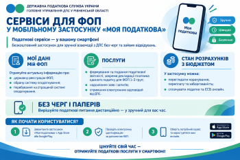 Сервіси для ФОП у мобільному застосунку "Моя податкова"
