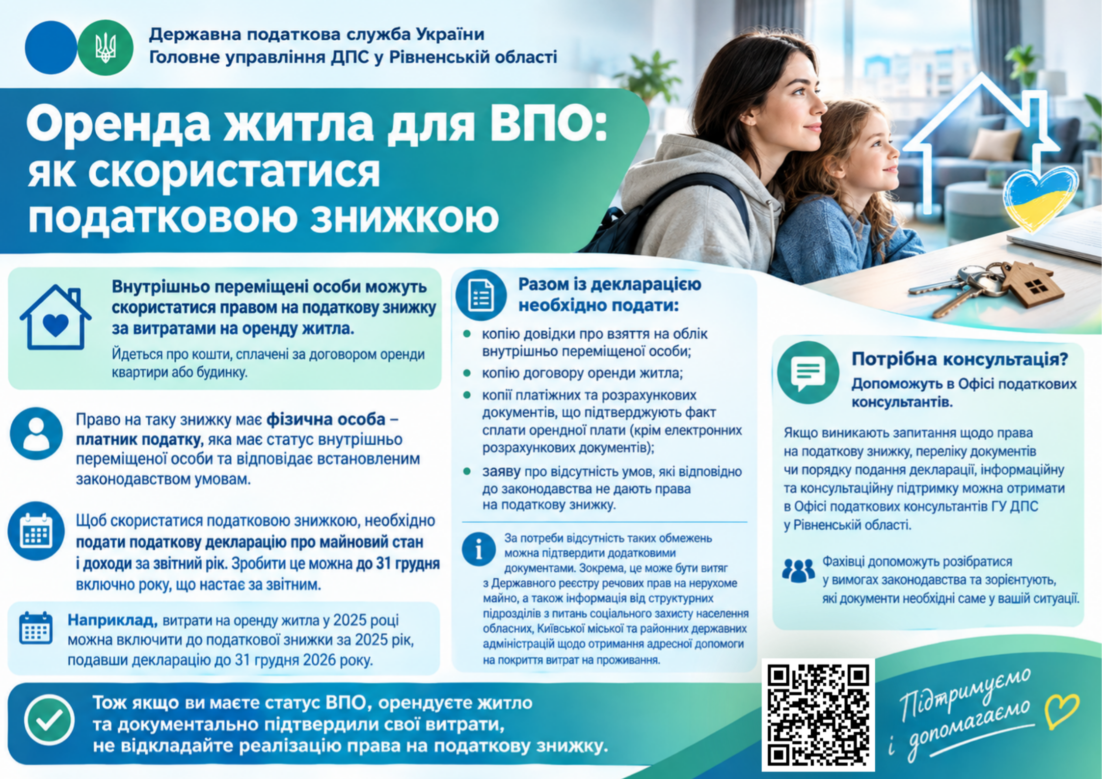 Оренда житла для ВПО: як скористатися податковою знижкою