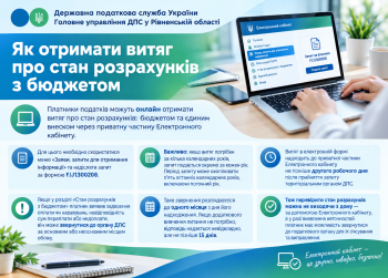 Як отримати витяг про стан розрахунків з бюджетом