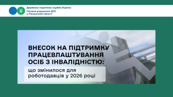 Звіт про внесок на підтримку працевлаштування осіб з інвалідністю