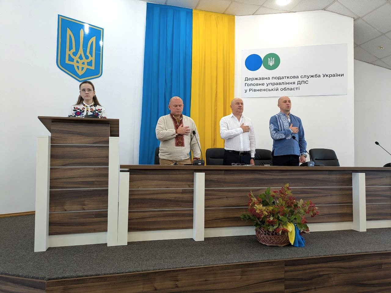 У Головному управлінні ДПС у Рівненській області відзначили День Незалежності України. Фото № 12/11